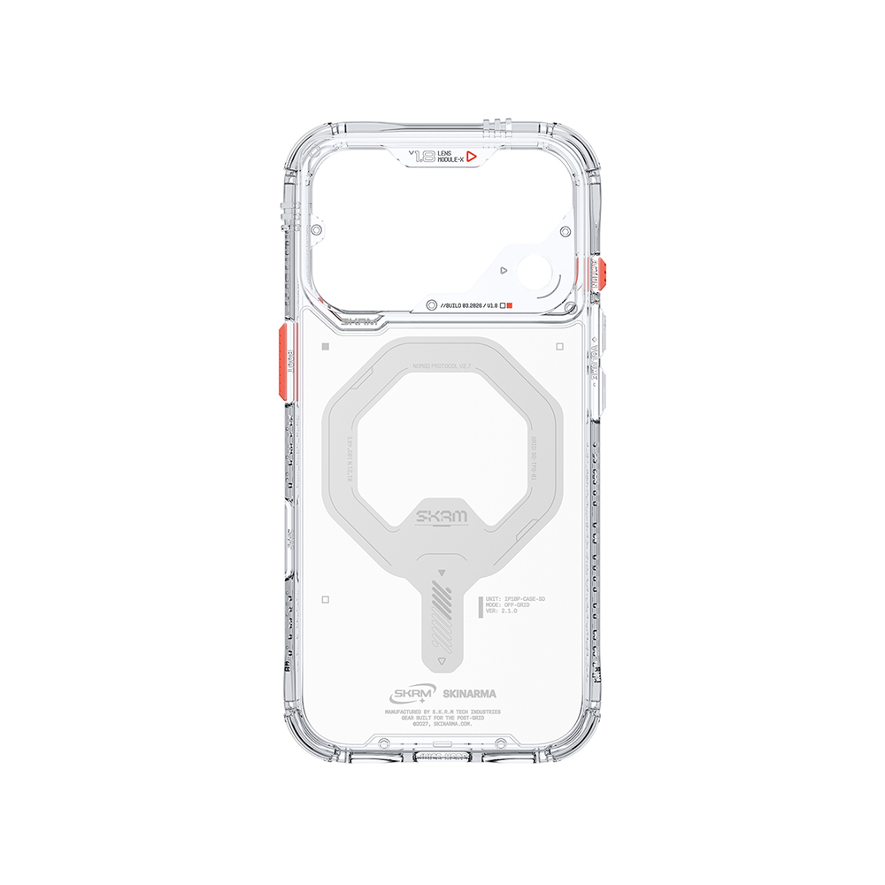 Apple iPhone 18 Pro Max Kılıf M-safe Şarj Özellikli Şeffaf Airbag Tasarımlı Skinarma Saido Mag-Charge Kapak - 3