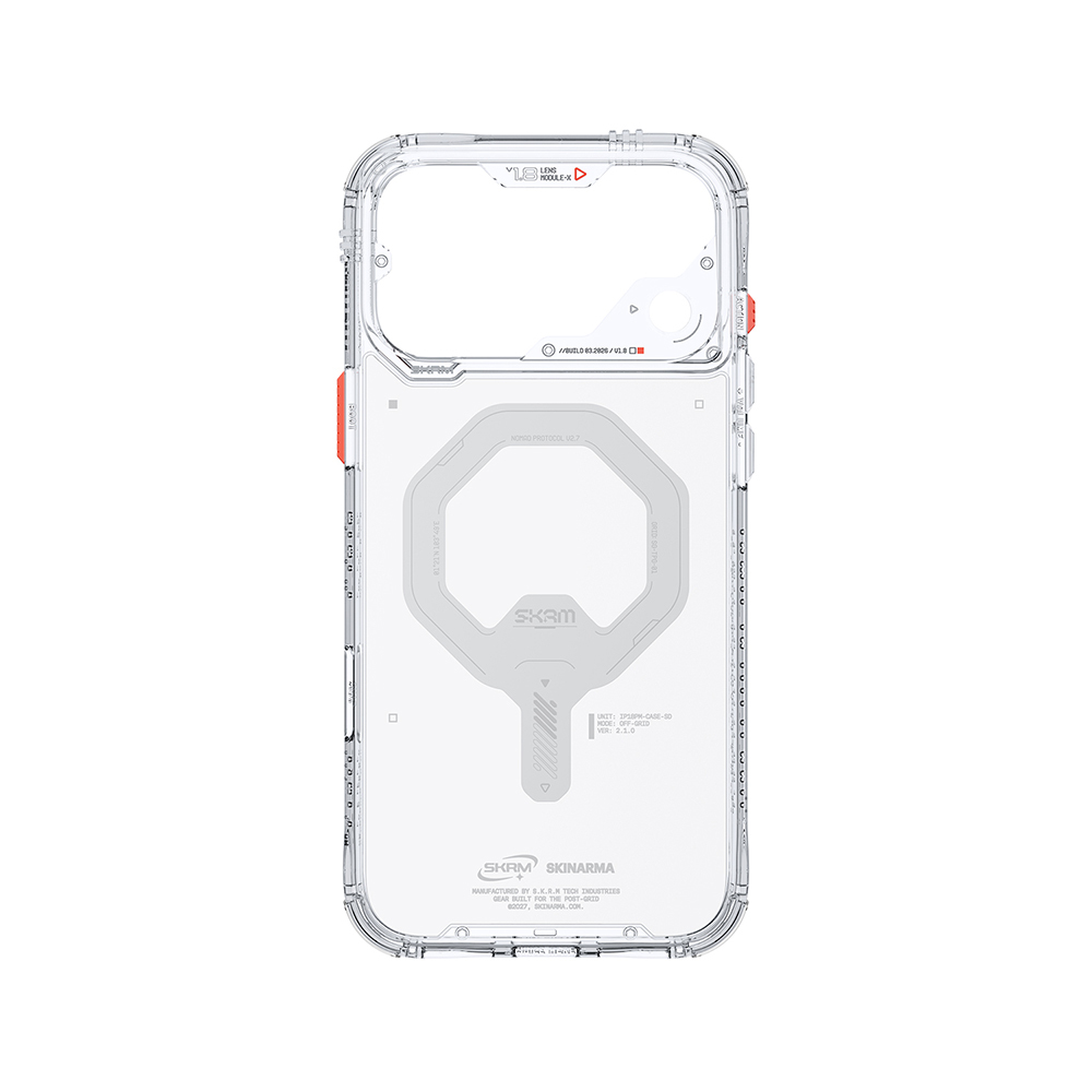 Apple iPhone 18 Pro Max Kılıf M-safe Şarj Özellikli Şeffaf Airbag Tasarımlı Skinarma Saido Mag-Charge Kapak - 8