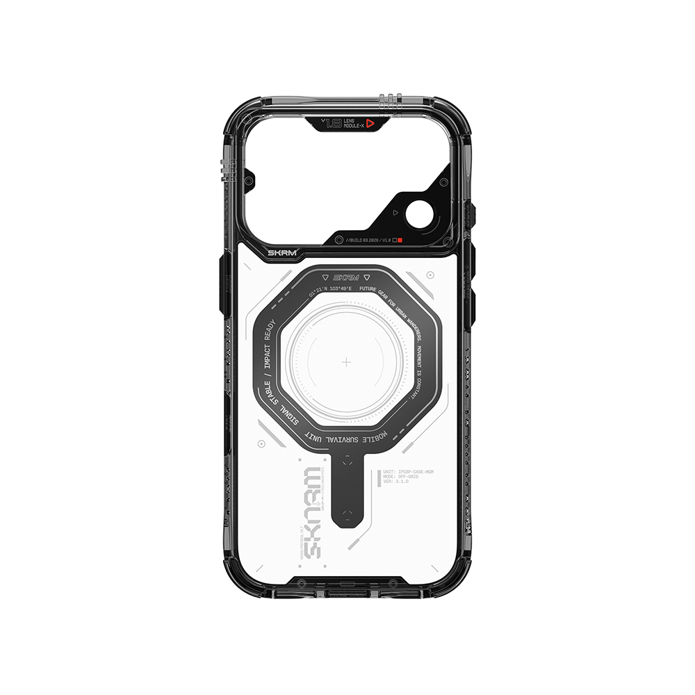 Apple iPhone 18 Pro Max Kılıf SkinArma M-safe Şarj Özellikli Airbag Tasarımlı Magma Kapak - 3