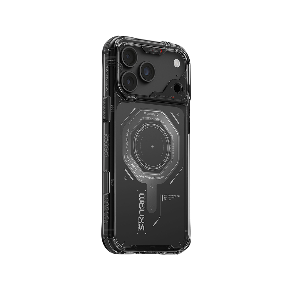 Apple iPhone 18 Pro Max Kılıf SkinArma M-safe Şarj Özellikli Airbag Tasarımlı Magma Kapak - 4