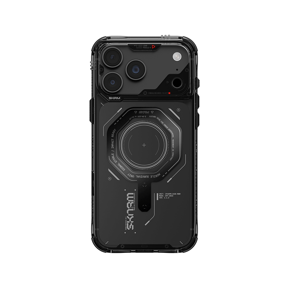 Apple iPhone 18 Pro Max Kılıf SkinArma M-safe Şarj Özellikli Airbag Tasarımlı Magma Kapak - 6