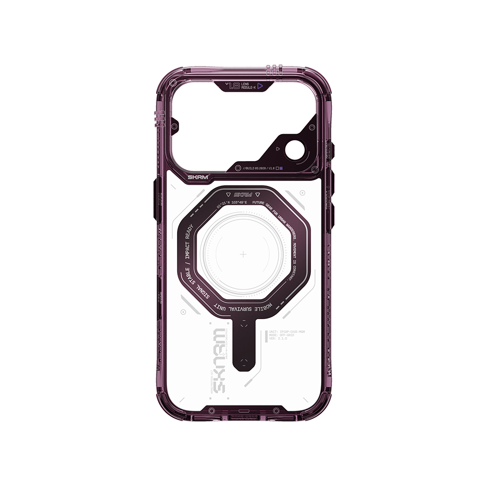 Apple iPhone 18 Pro Max Kılıf SkinArma M-safe Şarj Özellikli Airbag Tasarımlı Magma Kapak - 3