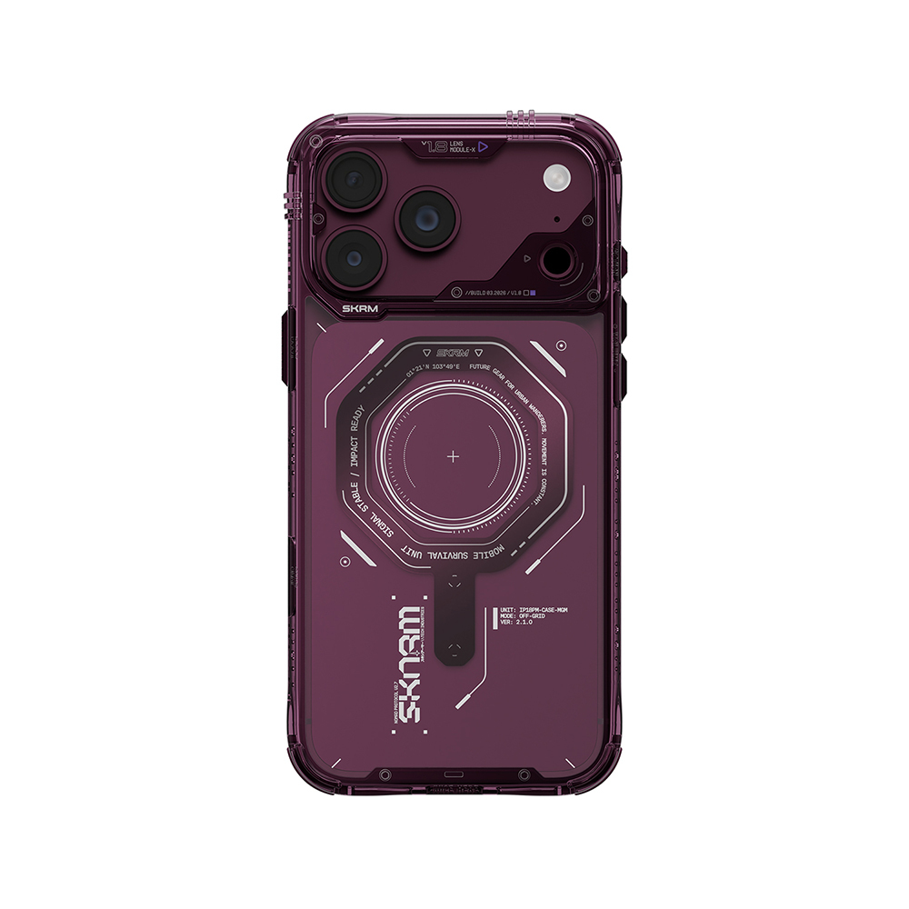 Apple iPhone 18 Pro Max Kılıf SkinArma M-safe Şarj Özellikli Airbag Tasarımlı Magma Kapak - 6