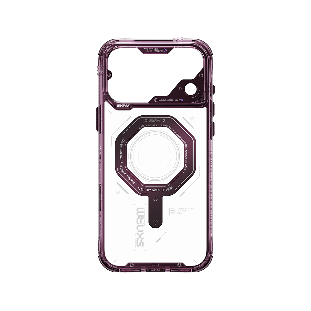 Apple iPhone 18 Pro Max Kılıf SkinArma M-safe Şarj Özellikli Airbag Tasarımlı Magma Kapak - 7