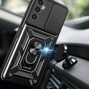Realme C65 4G Uyumlu Kılıf Magnetik Standlı Kamera Korumalı Zore Sürgülü Vega Kapak - 6