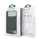 Apple iPhone 18 Pro Max Kılıf Lacoste Orjinal Lisanslı M-safe Şarj Özellikli PU Pike Desenli Metal Logolu Kapak - 7