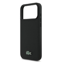Apple iPhone 18 Pro Max Kılıf Lacoste Orjinal Lisanslı M-safe Şarj Özellikli PU Pike Desenli Metal Logolu Kapak - 5
