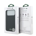 Apple iPhone 18 Pro Max Kılıf Lacoste Orjinal Lisanslı M-safe Şarj Özellikli PU Pike Desenli Metal Logolu Kapak - 7
