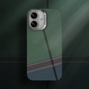 Apple iPhone 16 Plus Kılıf Magsafe Şarj Özellikli Karbon Fiber Tasarımlı Benks Passion Green ArmorAir Kevlar Kapak - 5