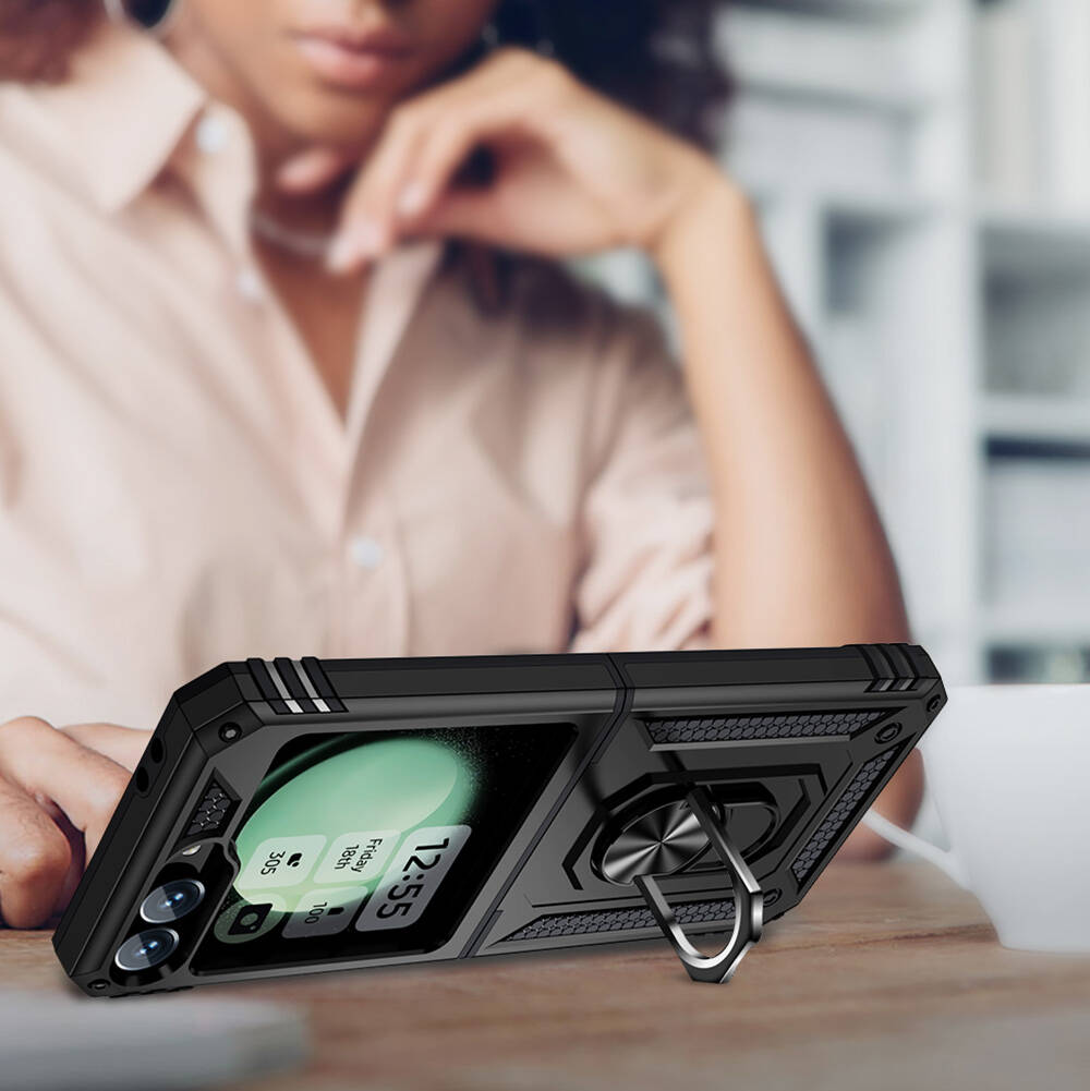 Samsung Galaxy Z Flip 6 Uyumlu Kılıf Zore Vega Kapak - 5
