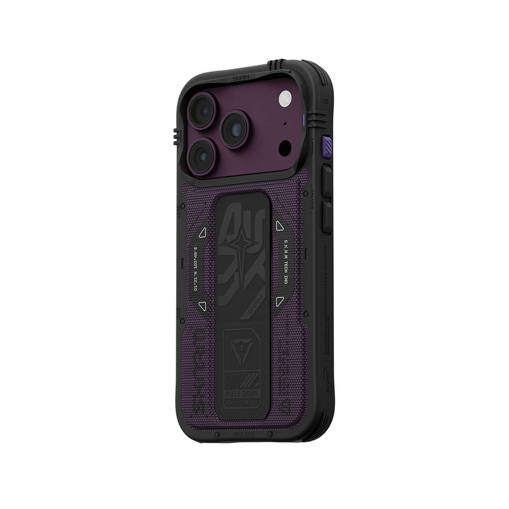 Apple iPhone 18 Pro Kılıf SkinArma M-safe Şarj Özellikli Airbag Tasarımlı Standlı Phantom Kapak - 1