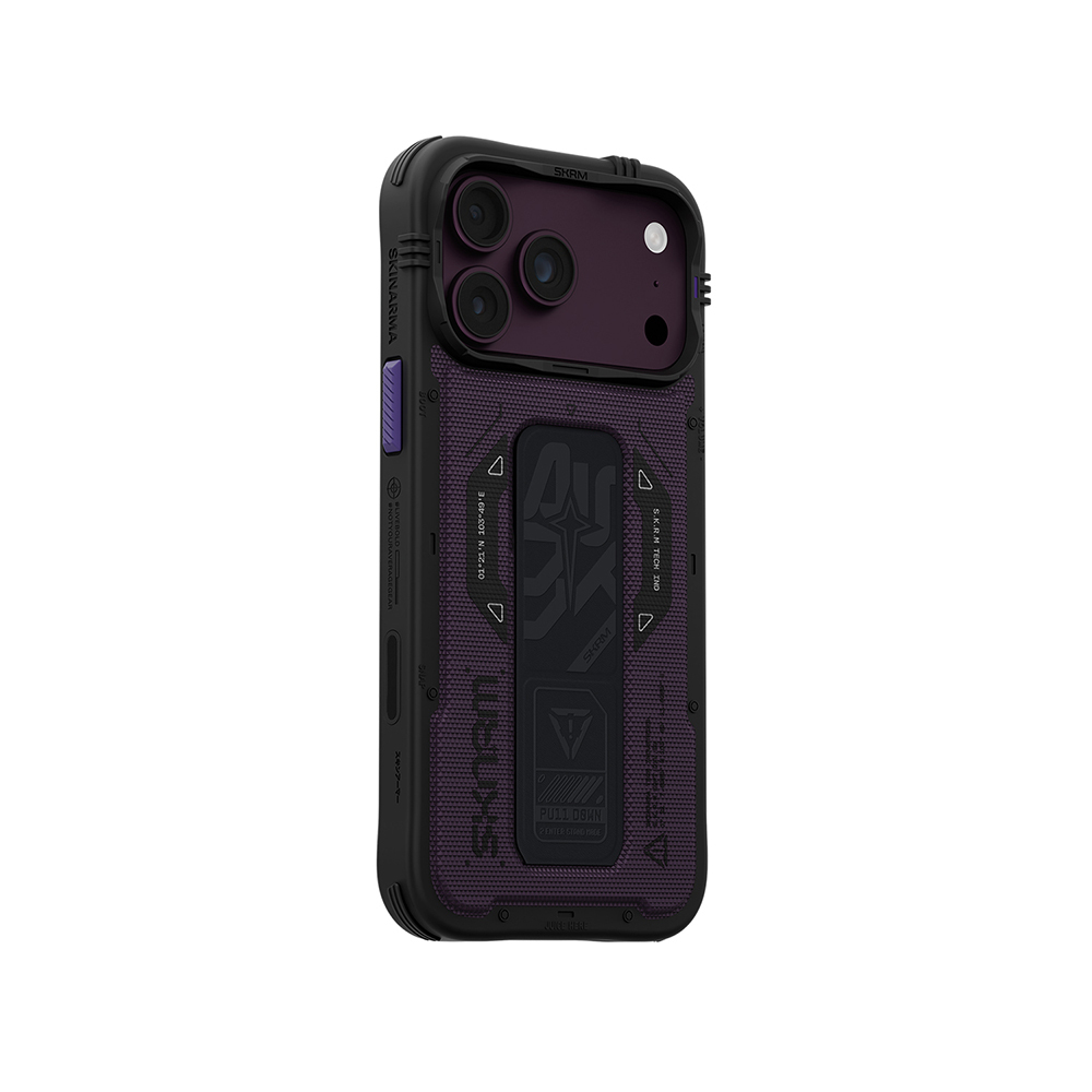 Apple iPhone 18 Pro Kılıf SkinArma M-safe Şarj Özellikli Airbag Tasarımlı Standlı Phantom Kapak - 4