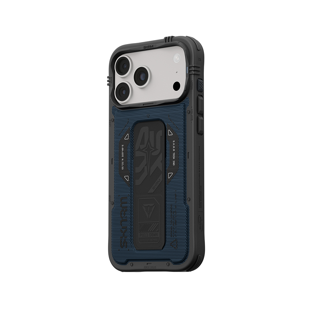 Apple iPhone 18 Pro Max Kılıf SkinArma M-safe Şarj Özellikli Airbag Tasarımlı Standlı Phantom Kapak - 5