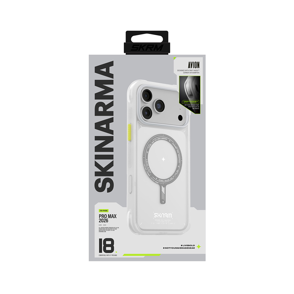 Apple iPhone 18 Pro Max Kılıf M-Safe Şarj Özellikli Airbag Tasarımlı Skinarma Avion Kapak - 8