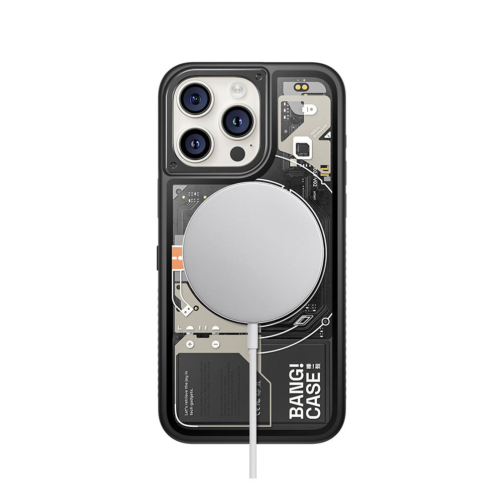 iPhone 14 Pro Max Kılıf Özelleştirilebilir 3 Fonksiyonlu Bluetooth Bağlantılı Bitmo Lab Bangcase Akıllı Magsafe Kapak - 8