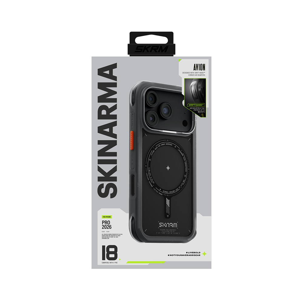 Apple iPhone 18 Pro Max Kılıf M-Safe Şarj Özellikli Airbag Tasarımlı Skinarma Avion Kapak - 7
