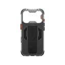 Apple iPhone 18 Pro Kılıf M-safe Şarj Özellikli Teknoloji Desenli Skinarma Helio CE Mag Charge Standlı Kapak - 4