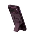 Apple iPhone 18 Pro Kılıf M-safe Şarj Özellikli Teknoloji Desenli Skinarma Helio CE Mag Charge Standlı Kapak - 1