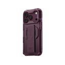 Apple iPhone 18 Pro Max Kılıf M-safe Şarj Özellikli Teknoloji Desenli Skinarma Helio CE Mag Charge Standlı Kapak - 8