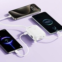 Wiwu Wi-P042 Monaco Serisi Lightning ve Type-C Kablolu Dijital LED Göstergeli Askılı Powerbank 10000mAh - 3