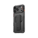 Apple iPhone 18 Pro Max Kılıf M-safe Şarj Özellikli Teknoloji Desenli Skinarma Helio CE Mag Charge Standlı Kapak - 6