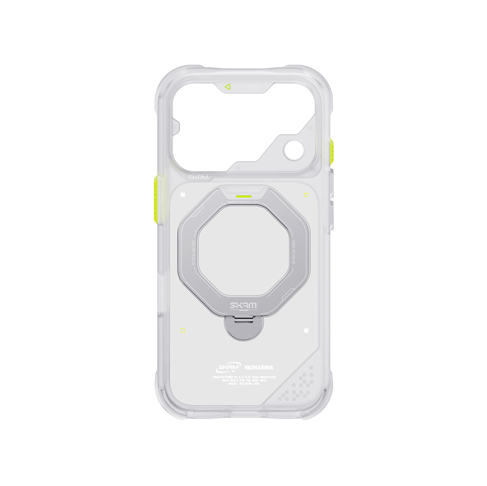 Apple iPhone 18 Pro Kılıf M-safe Şarj Özellikli Standlı Skinarma Saturn Kapak - 3