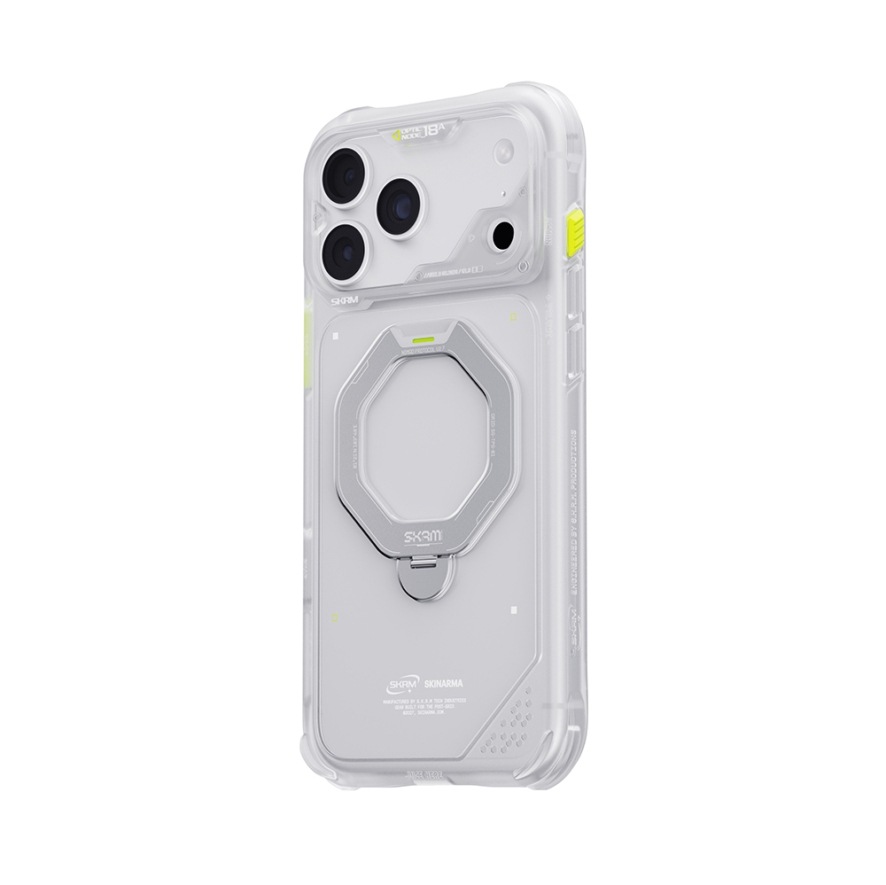 Apple iPhone 18 Pro Kılıf M-safe Şarj Özellikli Standlı Skinarma Saturn Kapak - 5