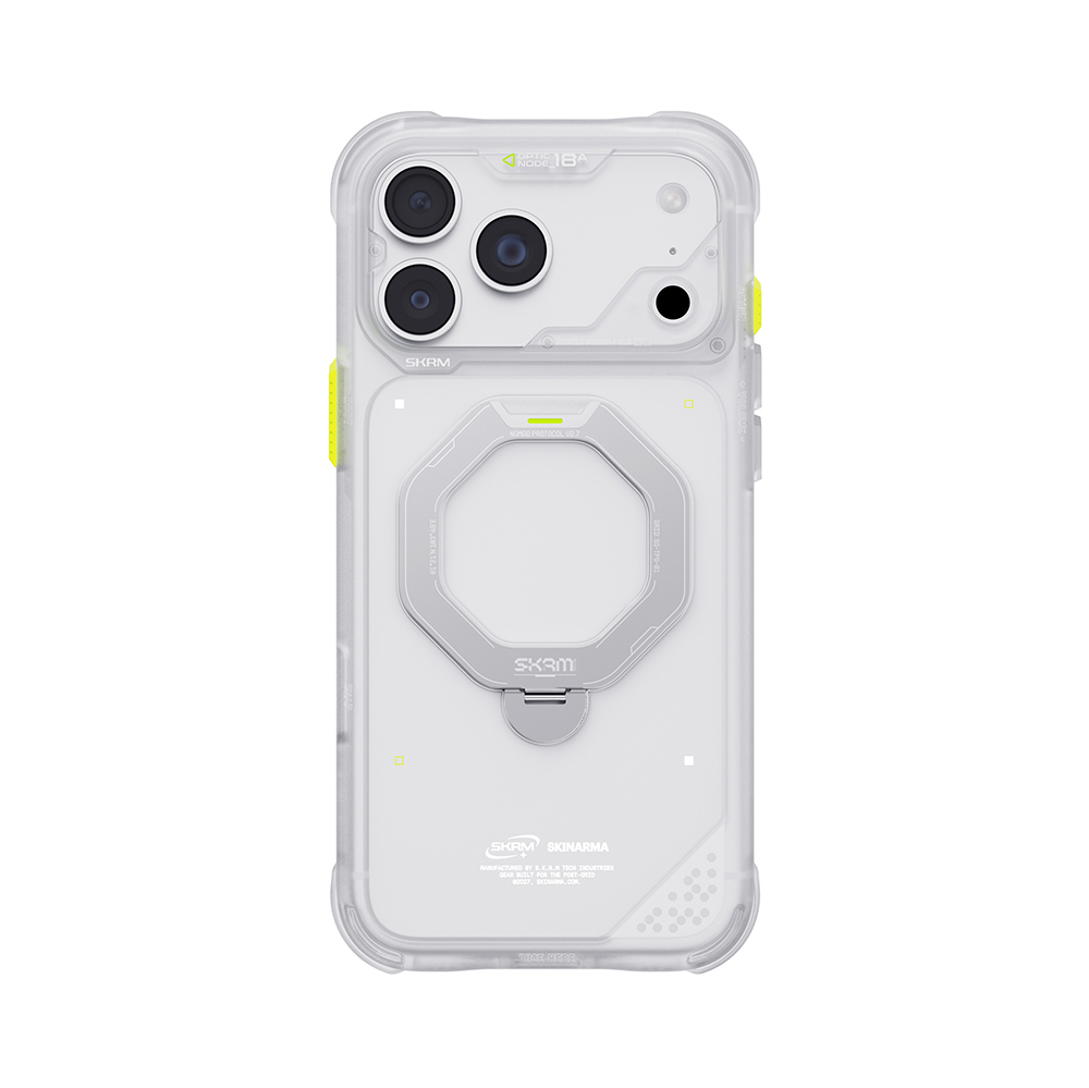 Apple iPhone 18 Pro Kılıf M-safe Şarj Özellikli Standlı Skinarma Saturn Kapak - 6