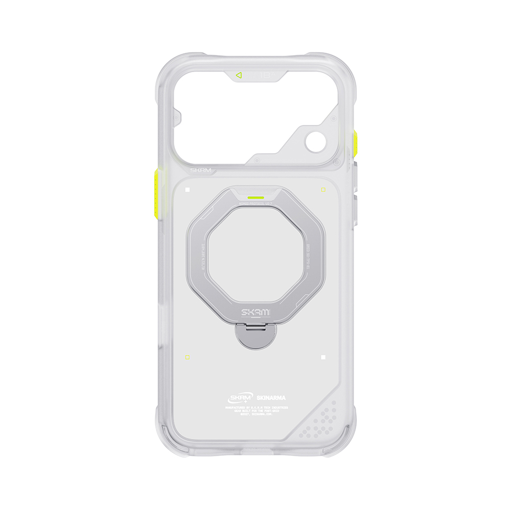 Apple iPhone 18 Pro Kılıf M-safe Şarj Özellikli Standlı Skinarma Saturn Kapak - 7