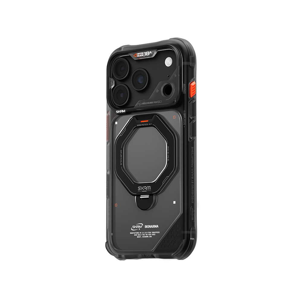 Apple iPhone 18 Pro Kılıf M-safe Şarj Özellikli Standlı Skinarma Saturn Kapak - 1