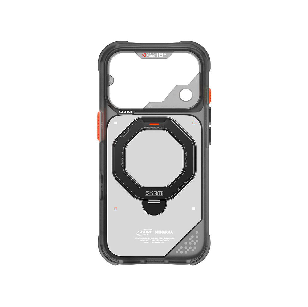 Apple iPhone 18 Pro Kılıf M-safe Şarj Özellikli Standlı Skinarma Saturn Kapak - 3