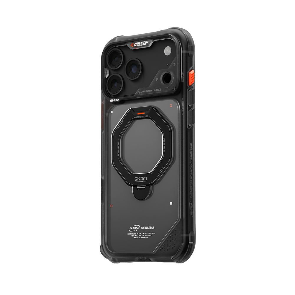 Apple iPhone 18 Pro Kılıf M-safe Şarj Özellikli Standlı Skinarma Saturn Kapak - 5