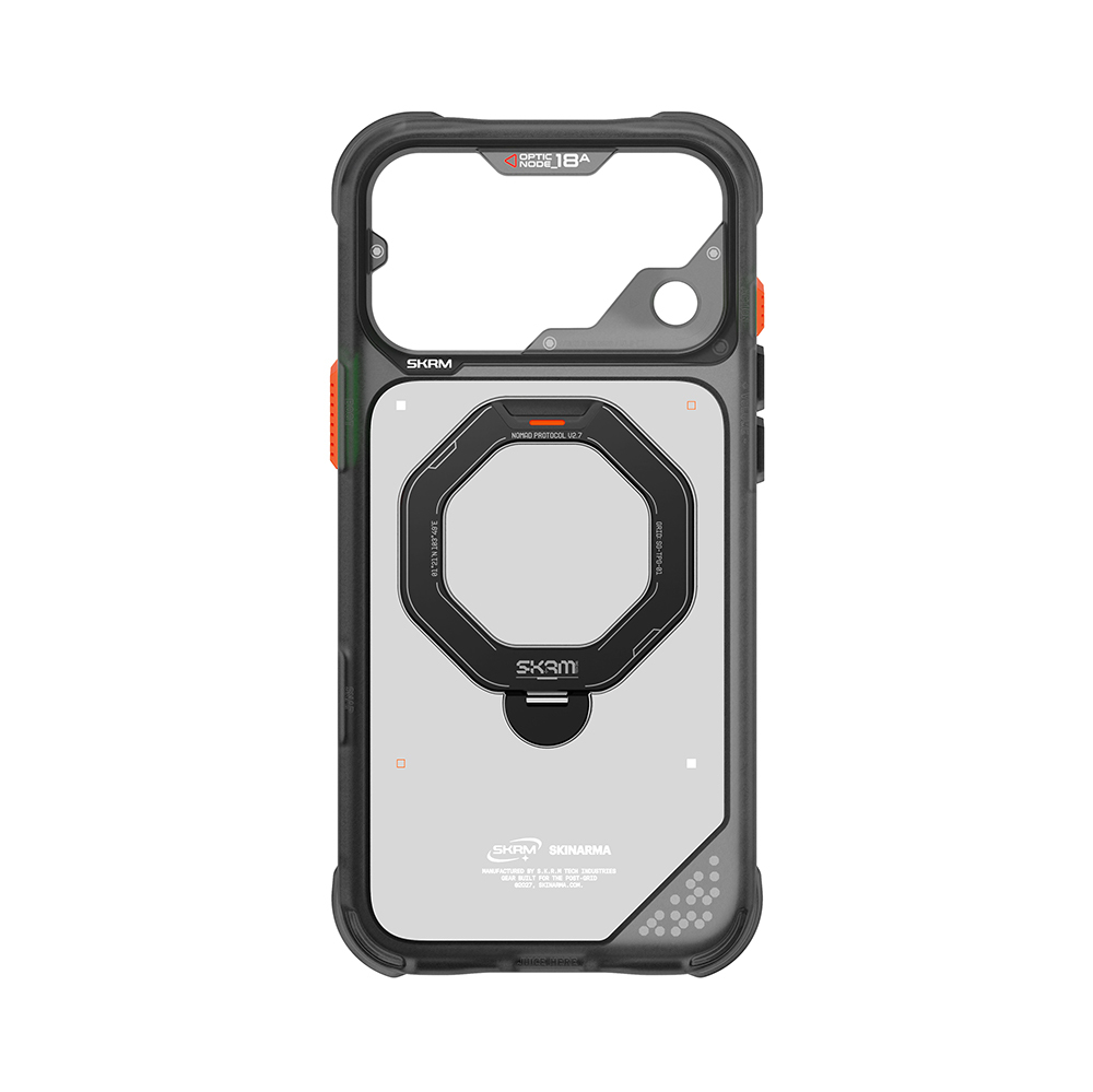 Apple iPhone 18 Pro Kılıf M-safe Şarj Özellikli Standlı Skinarma Saturn Kapak - 7