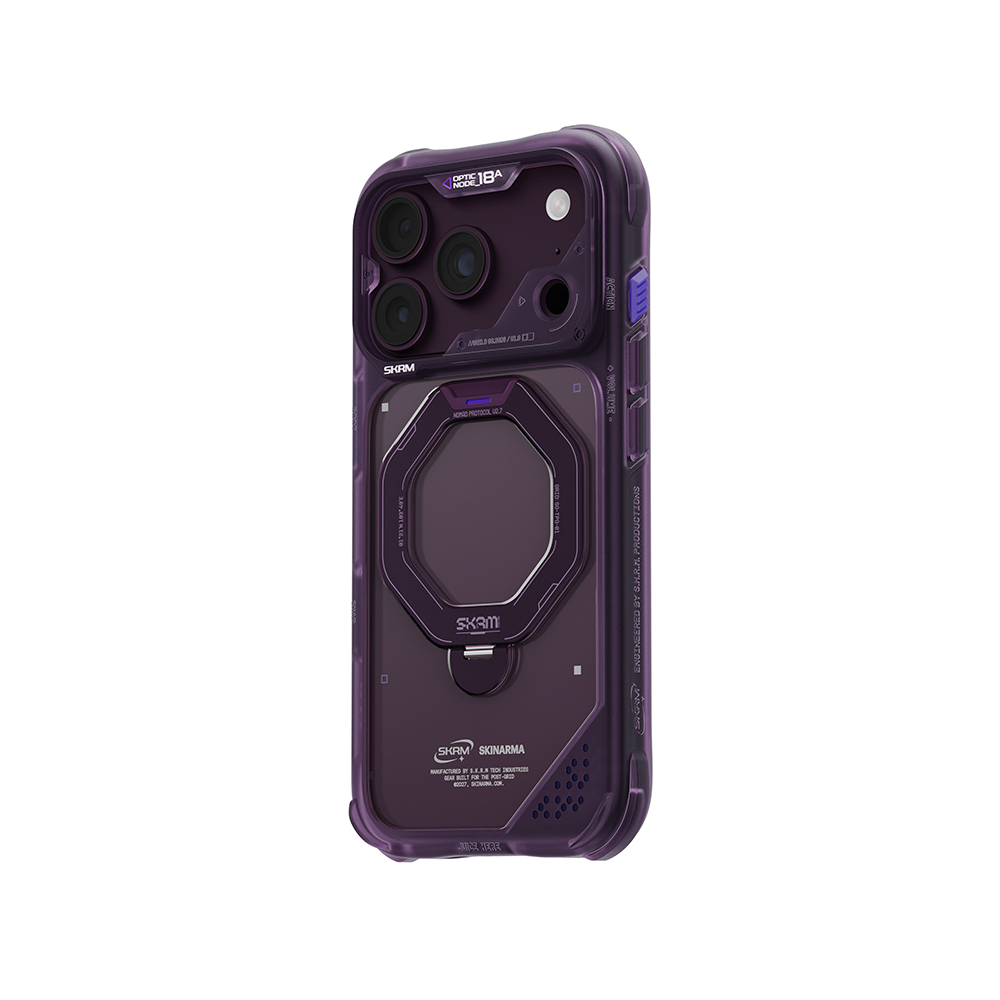 Apple iPhone 18 Pro Kılıf M-safe Şarj Özellikli Standlı Skinarma Saturn Kapak - 1