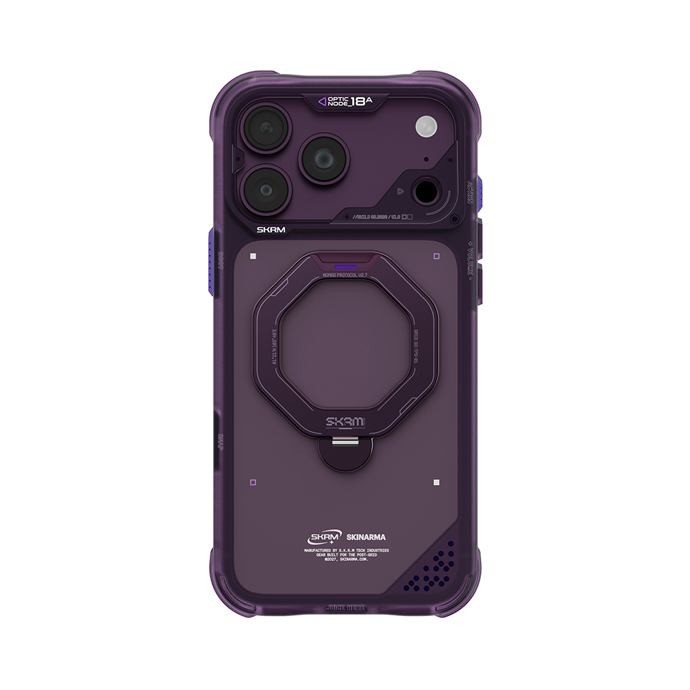 Apple iPhone 18 Pro Kılıf M-safe Şarj Özellikli Standlı Skinarma Saturn Kapak - 5