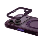 Apple iPhone 18 Pro Kılıf M-safe Şarj Özellikli Standlı Skinarma Saturn Kapak - 9