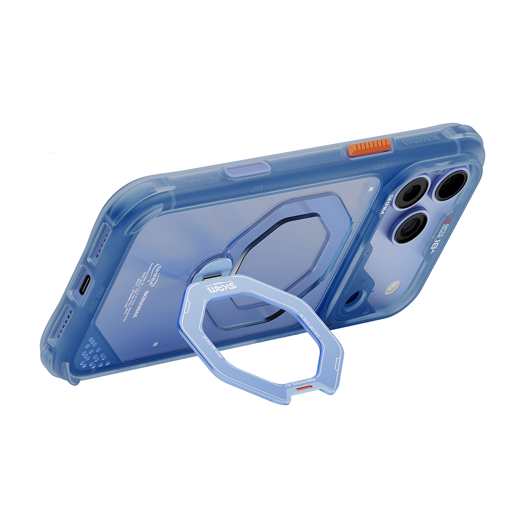 Apple iPhone 18 Pro Max Kılıf M-safe Şarj Özellikli Standlı Skinarma Saturn Kapak - 7