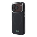 Apple iPhone 18 Pro Kılıf Lacoste Orjinal Lisanslı M-safe Şarj Özellikli Lake Timsah Logolu IML Frosted Kapak - 1