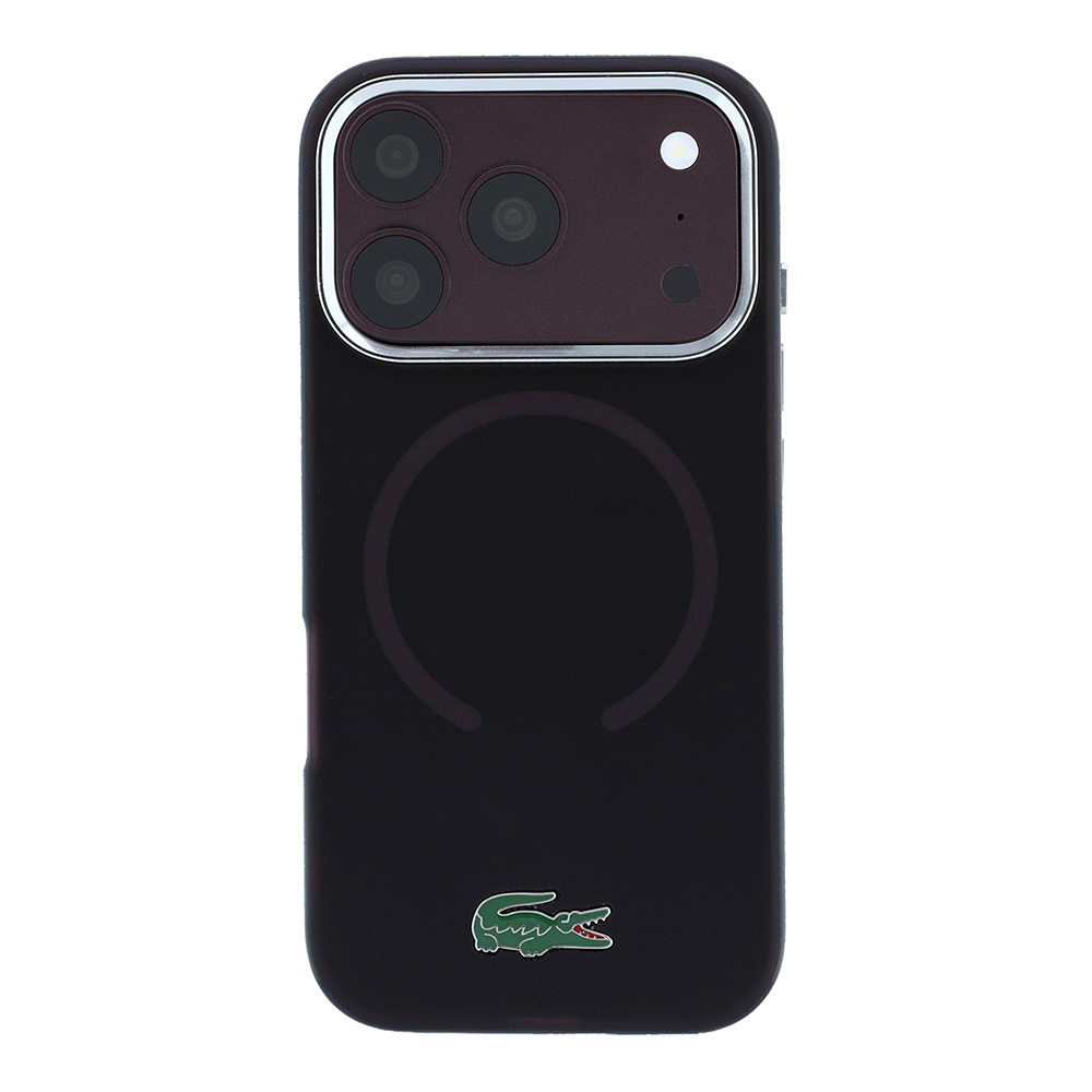 Apple iPhone 18 Pro Kılıf Lacoste Orjinal Lisanslı M-safe Şarj Özellikli Lake Timsah Logolu IML Frosted Kapak - 2
