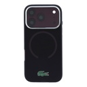 Apple iPhone 18 Pro Kılıf Lacoste Orjinal Lisanslı M-safe Şarj Özellikli Lake Timsah Logolu IML Frosted Kapak - 2