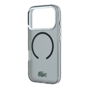 Apple iPhone 18 Pro Kılıf Lacoste Orjinal Lisanslı M-safe Şarj Özellikli Lake Timsah Logolu IML Frosted Kapak - 2