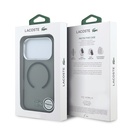 Apple iPhone 18 Pro Kılıf Lacoste Orjinal Lisanslı M-safe Şarj Özellikli Lake Timsah Logolu IML Frosted Kapak - 7