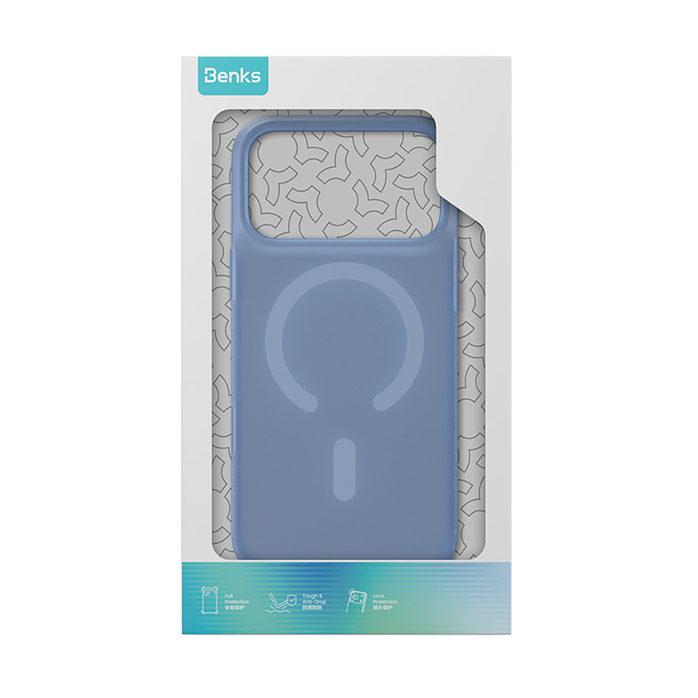 Apple iPhone 17 Pro Uyumlu Kılıf M-Safe Şarj Özellikli Benks C-Magnet Lucid ArmorPro Kapak - 2
