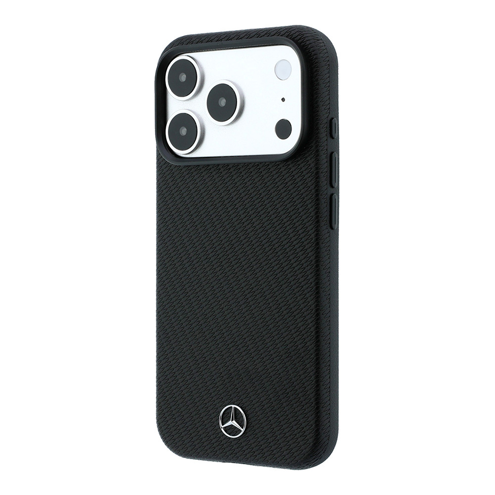 Apple iPhone 18 Pro Max Kılıf Mercedes Benz Orjinal Lisanslı M-safe Şarj Özellikli 3D Metal Logolu Wrap Wood Deri Kapak - 1