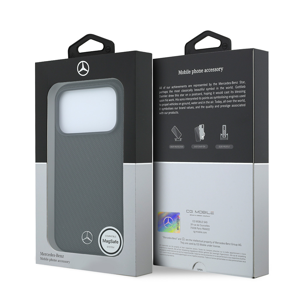 Apple iPhone 18 Pro Max Kılıf Mercedes Benz Orjinal Lisanslı M-safe Şarj Özellikli 3D Metal Logolu Wrap Wood Deri Kapak - 7