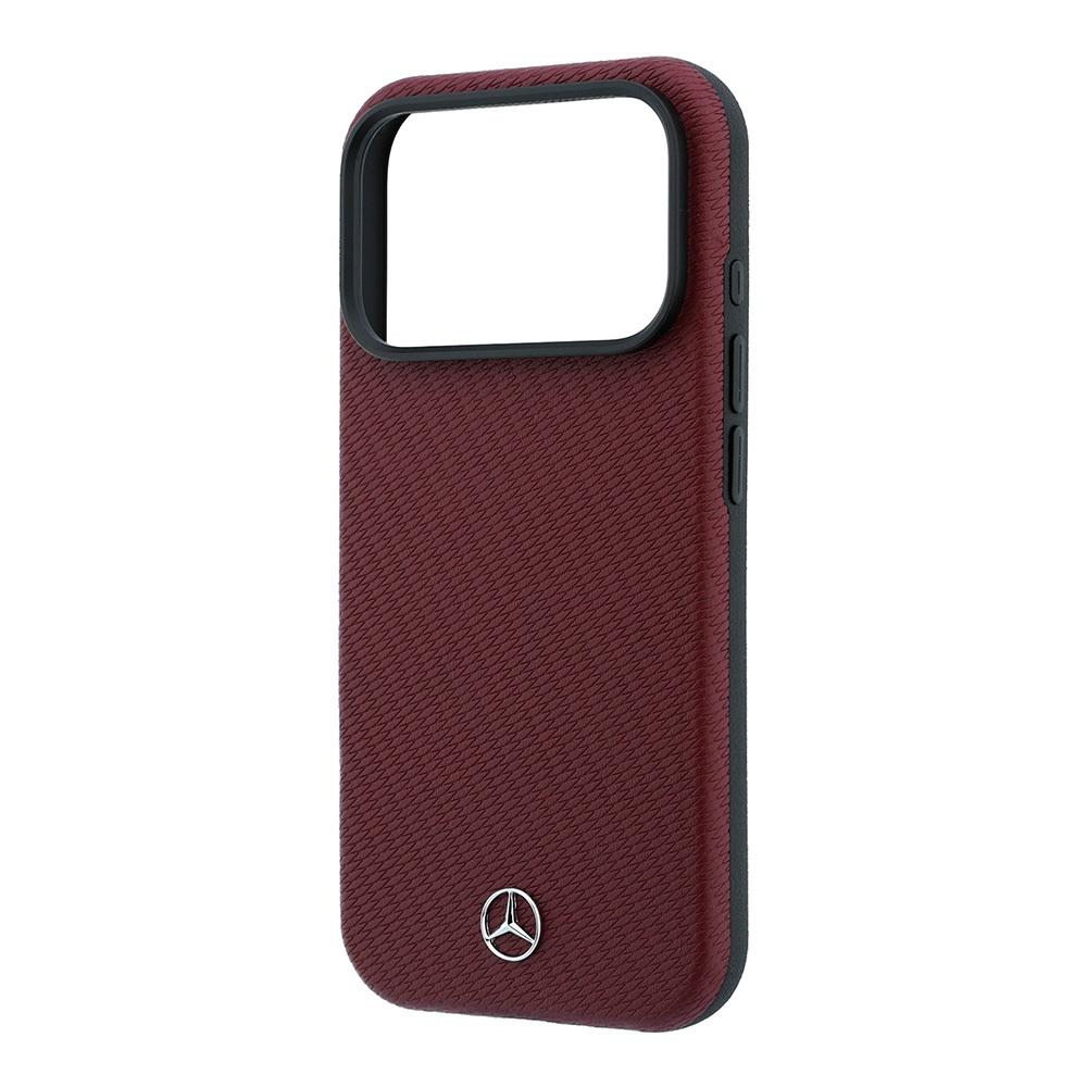 Apple iPhone 18 Pro Max Kılıf Mercedes Benz Orjinal Lisanslı M-safe Şarj Özellikli 3D Metal Logolu Wrap Wood Deri Kapak - 5