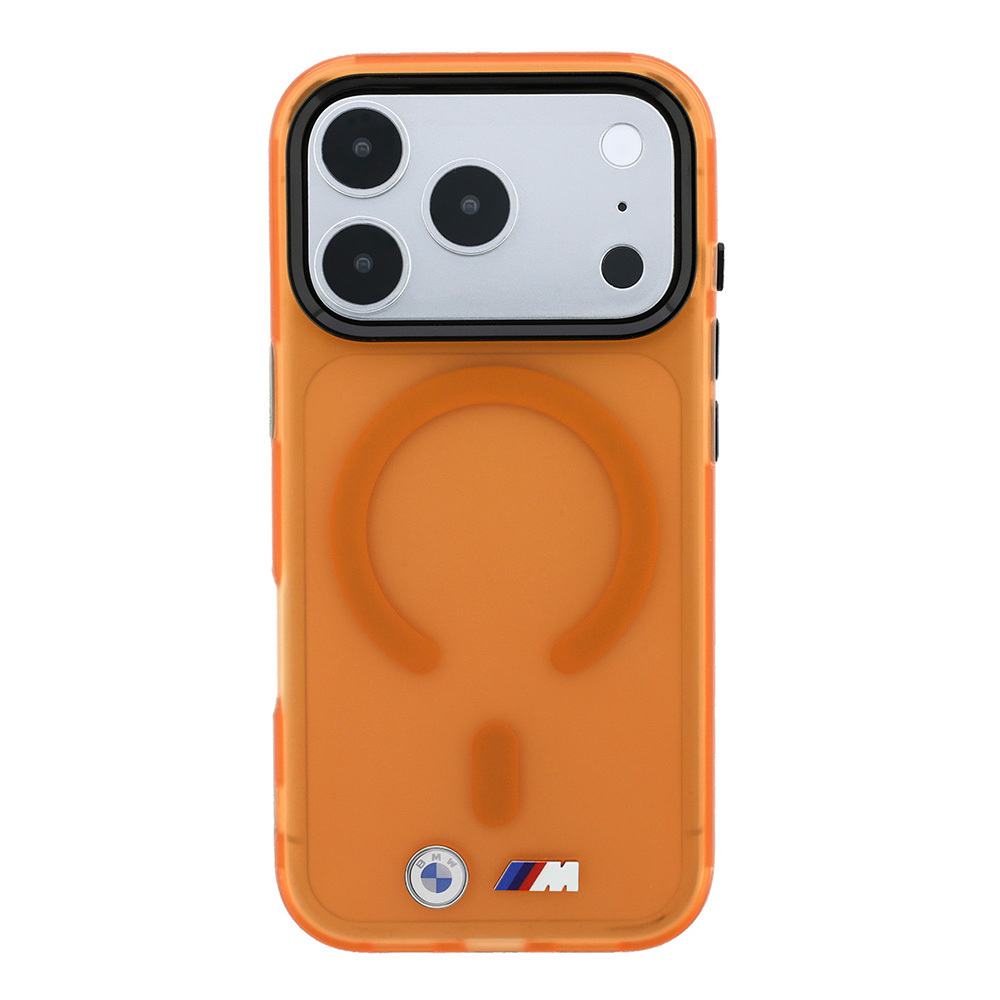Apple iPhone 18 Pro Kılıf BMW Orjinal Lisanslı M-safe Şarj Özellikli Metal Buton Tasarımlı Buzlu IML Baskılı Kapak - 2