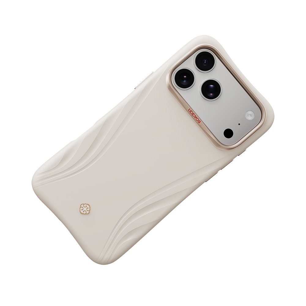 Apple iPhone 18 Pro Kılıf M-Safe Şarj Özellikli Çizgili Logolu Udemos Freedom Serisi Kapak - 2