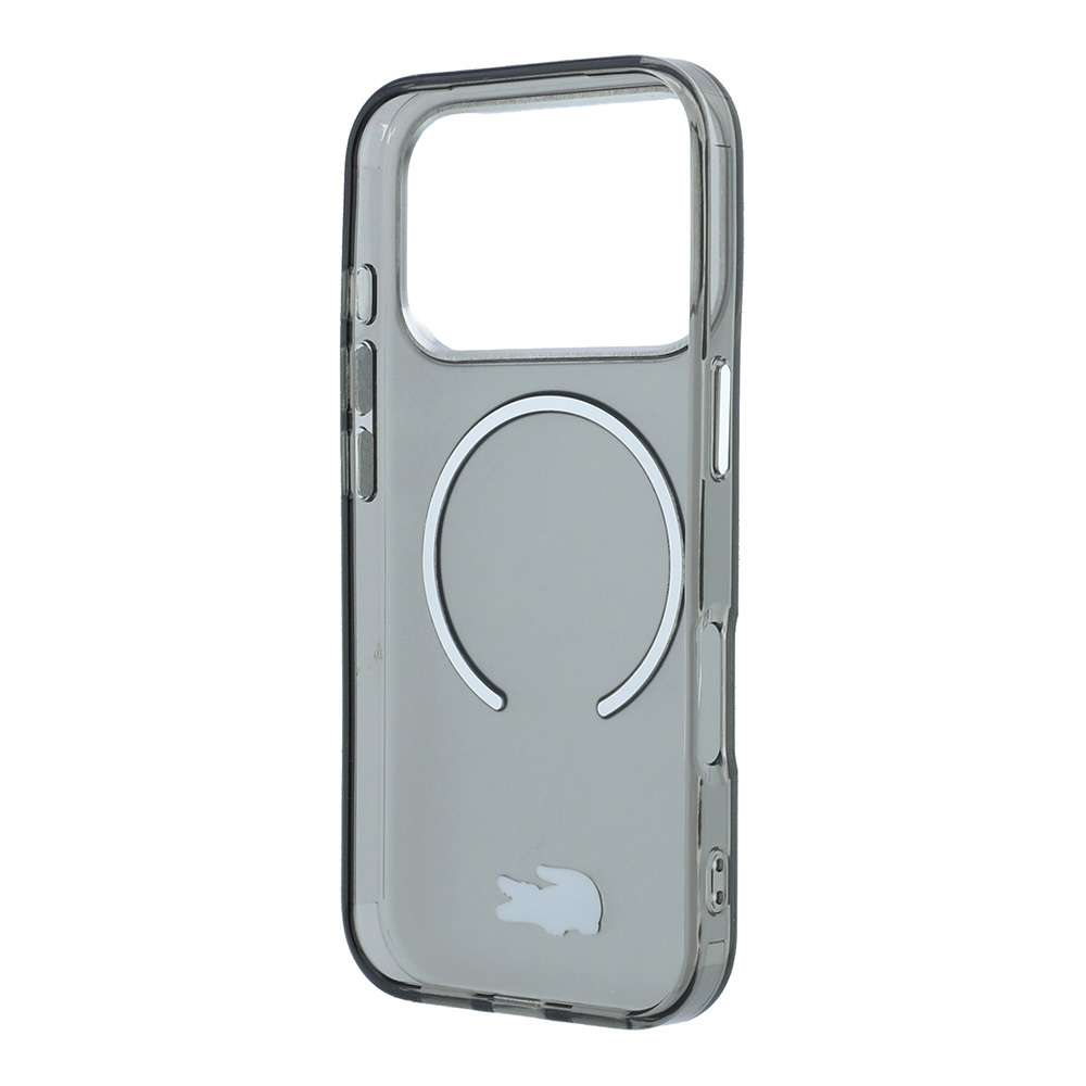 Apple iPhone 18 Pro Max Kılıf Lacoste Orjinal Lisanslı M-safe Şarj Özellikli Lake Timsah Logolu IML Frosted Kapak - 6