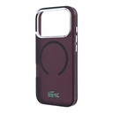 Apple iPhone 18 Pro Max Kılıf Lacoste Orjinal Lisanslı M-safe Şarj Özellikli Lake Timsah Logolu IML Frosted Kapak - 5